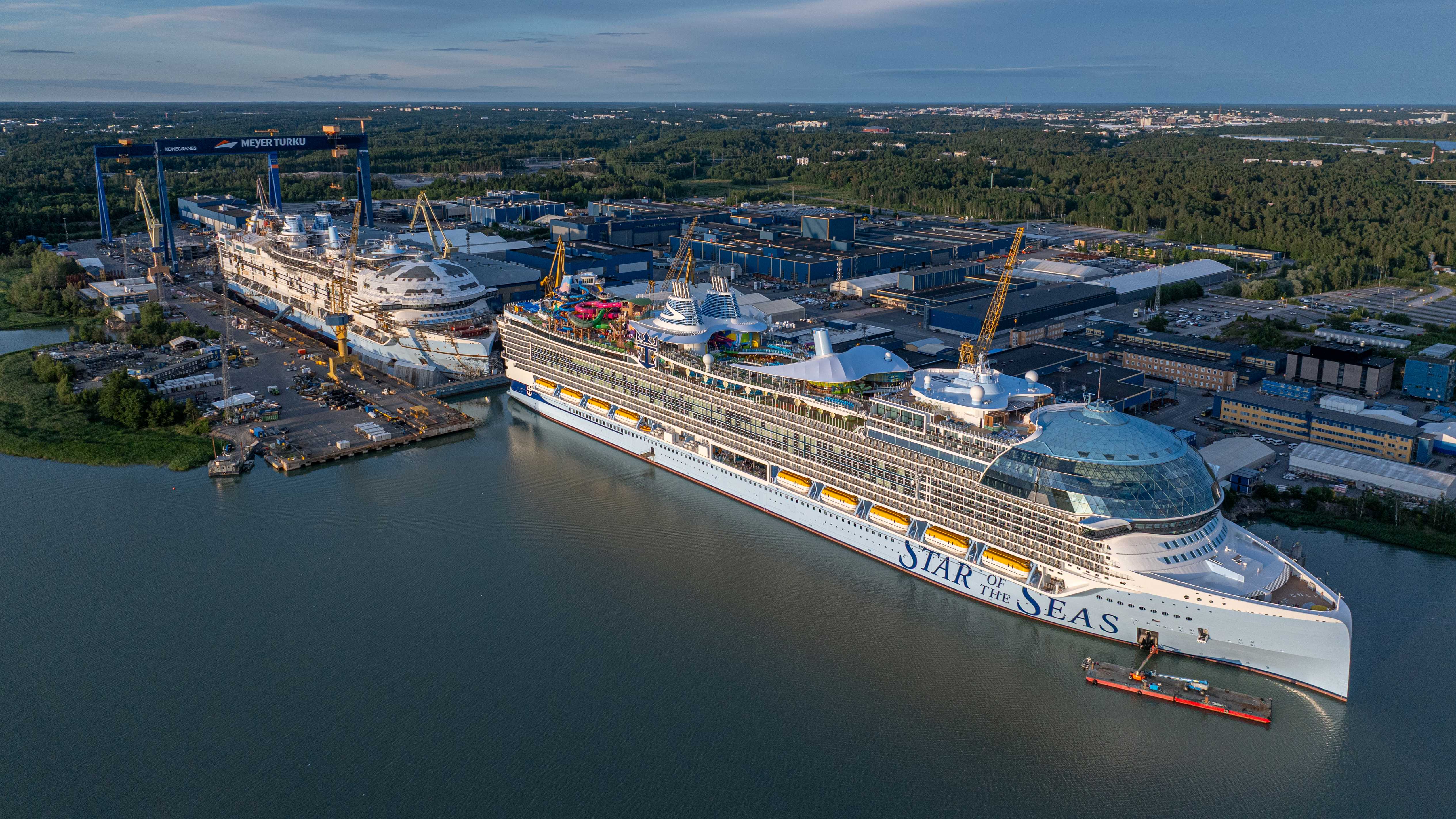 Production of the fifth Icon Class ship started at Meyer Turku Shipyard